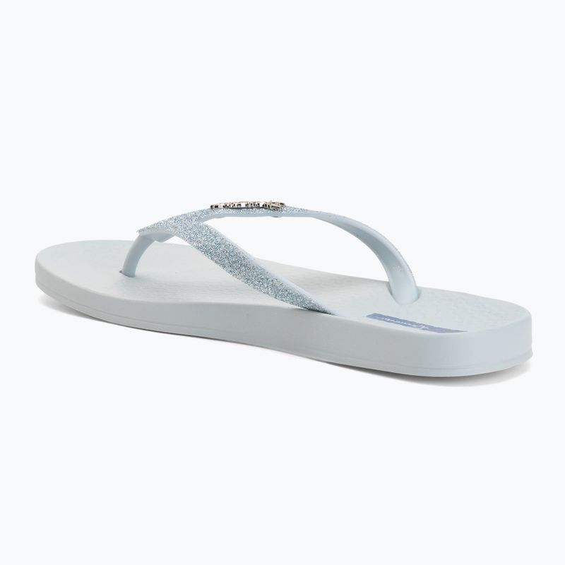 Șlapi pentru femei Ipanema Anatomica Lolita light blue/glitter blue 3
