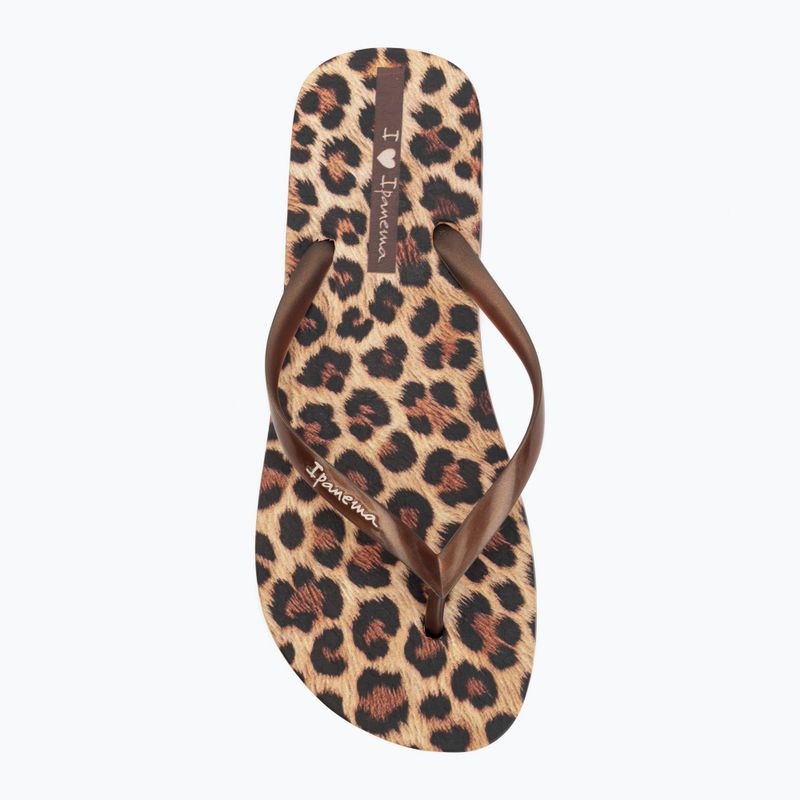 Șlapi pentru femei Ipanema Animal Print beige/bronze/bronze 5