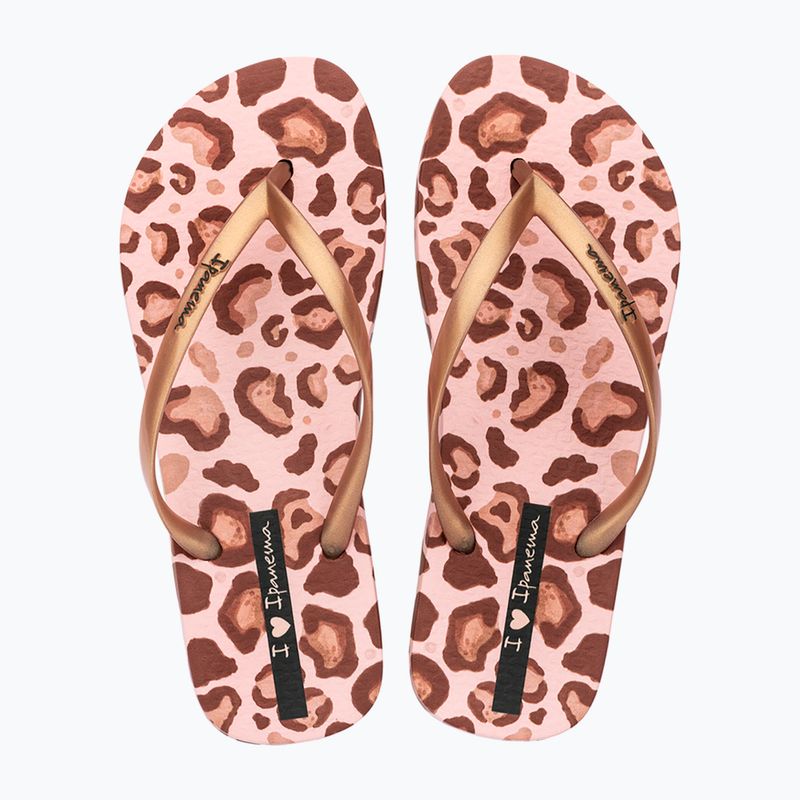 Șlapi pentru femei Ipanema Animal Print beige/gold 2