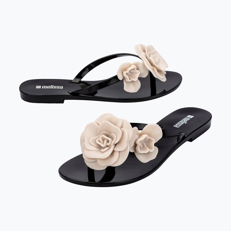 Șlapi pentru femei Melissa Harmonic Petals Ad black/beige 4