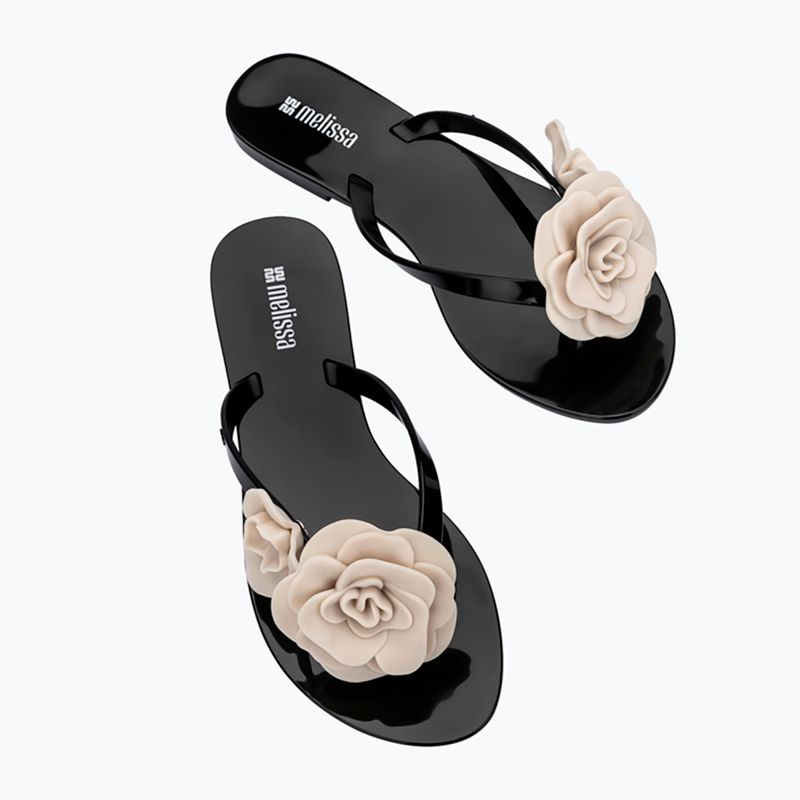 Șlapi pentru femei Melissa Harmonic Petals Ad black/beige 5