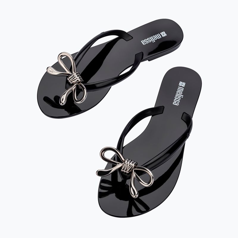 Șlapi pentru femei Melissa Harmonic Iris Ad black/silver 5