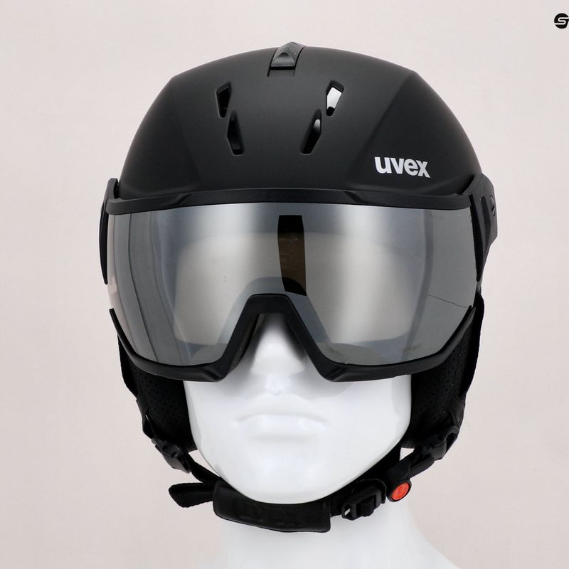 Cască de schi UVEX Instinct visor, negru, 56/6/260/20 8