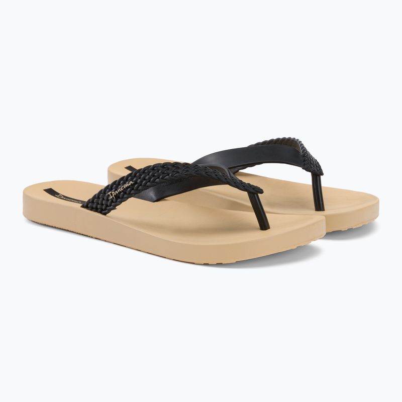 Papuci pentru femei Ipanema Soul bej-negri 26362-20837