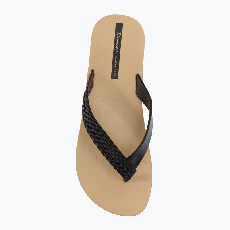 Papuci pentru femei Ipanema Soul bej-negri 26362-20837