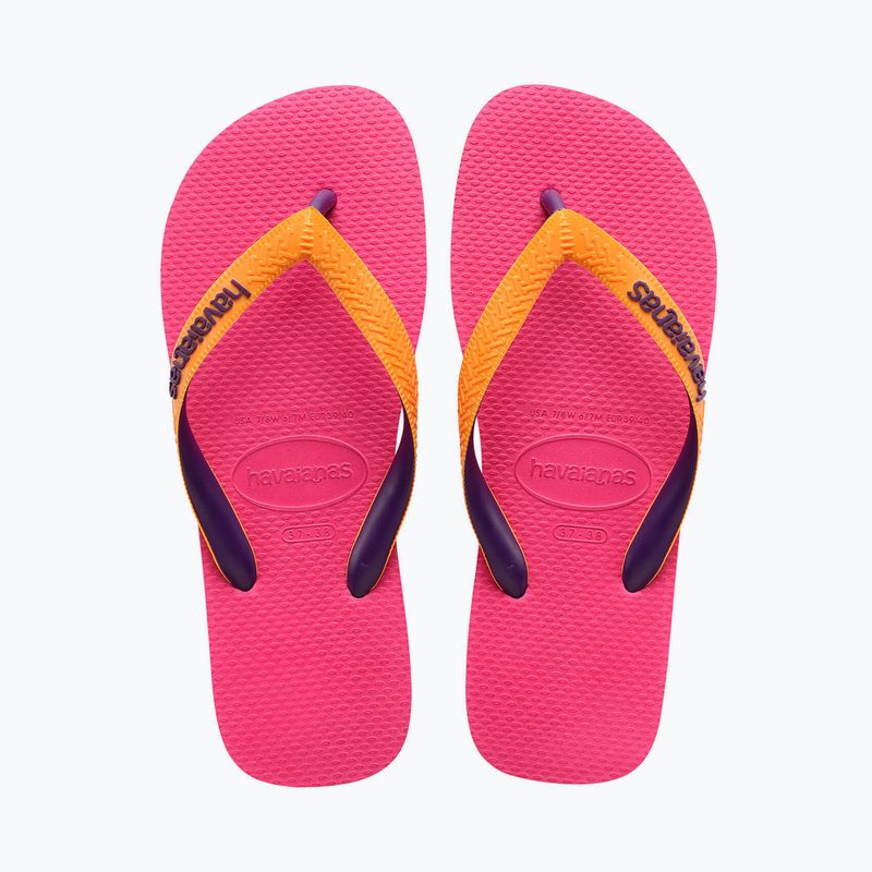 Papuci de plajă Havaianas Top Mix roz pentru femei H4115549 10