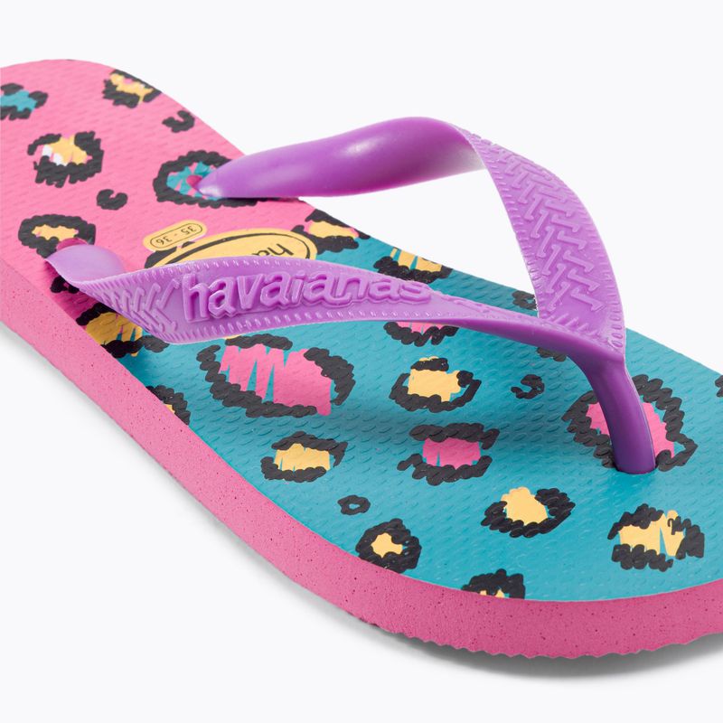 Papuci de plajă Havaianas Top Animals roz H4132920 pentru femei. 7