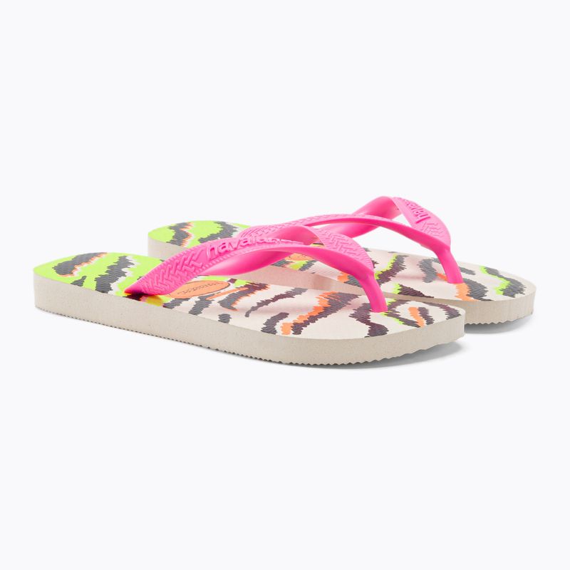 Havaianas Top Animals șlapi pentru femei bej H4132920 5