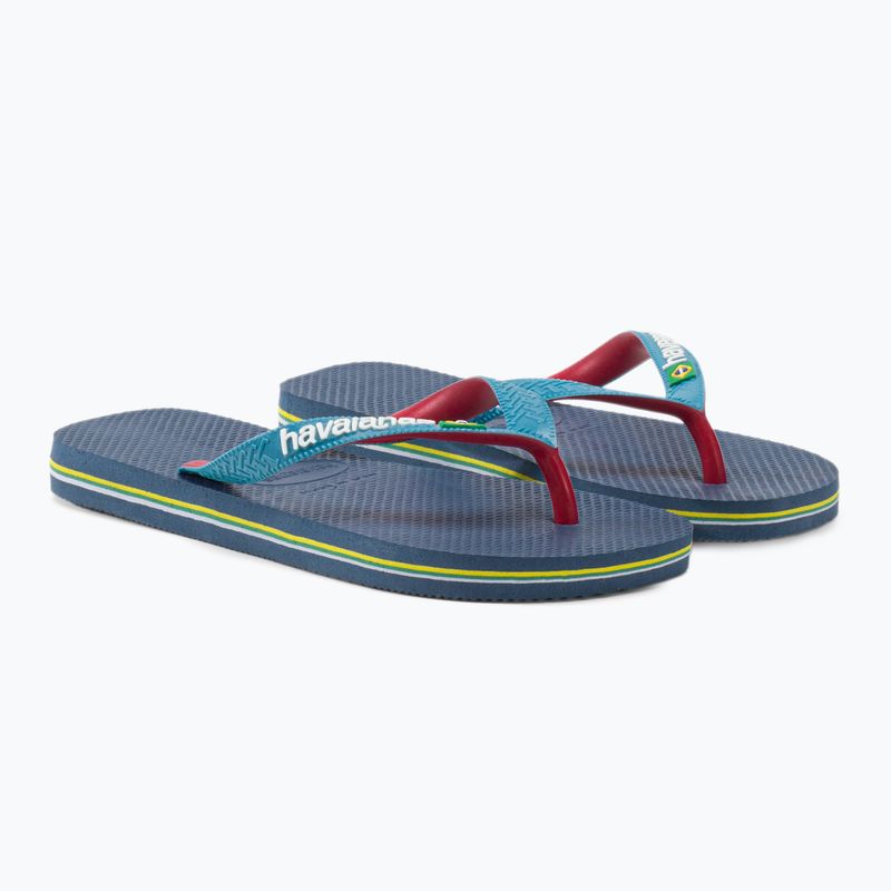 Papuci de baie Havaianas Brasil Mix albastru marin H4123206 5