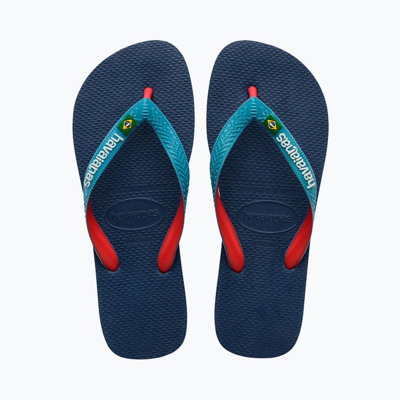 Papuci de baie Havaianas Brasil Mix albastru marin H4123206 10