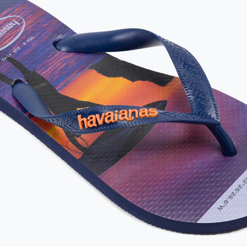 Șlapi de bărbați Havaianas Hype albastru marin H4127920 7