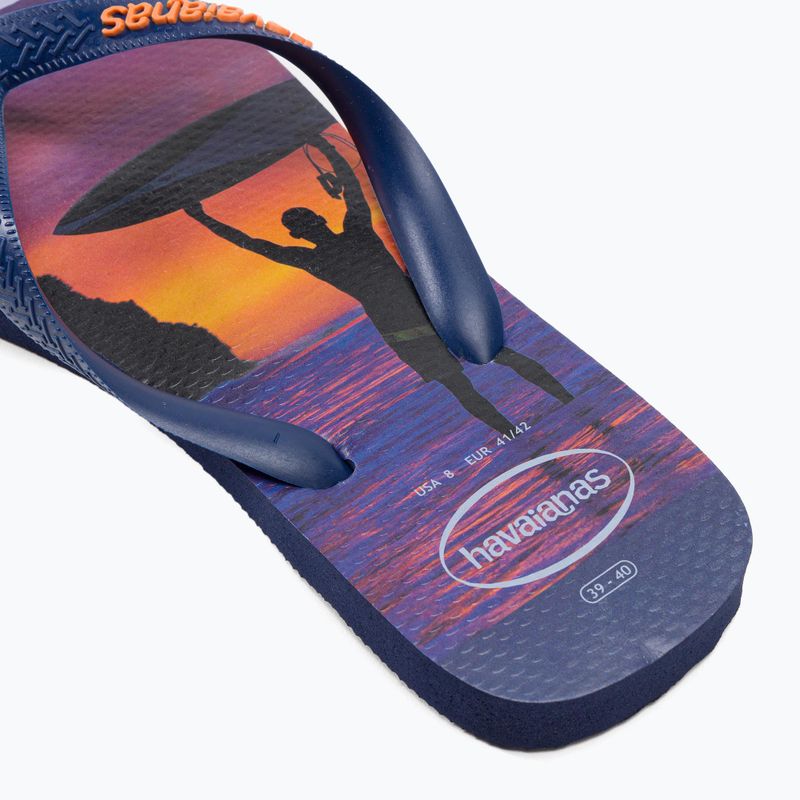 Șlapi de bărbați Havaianas Hype albastru marin H4127920 8