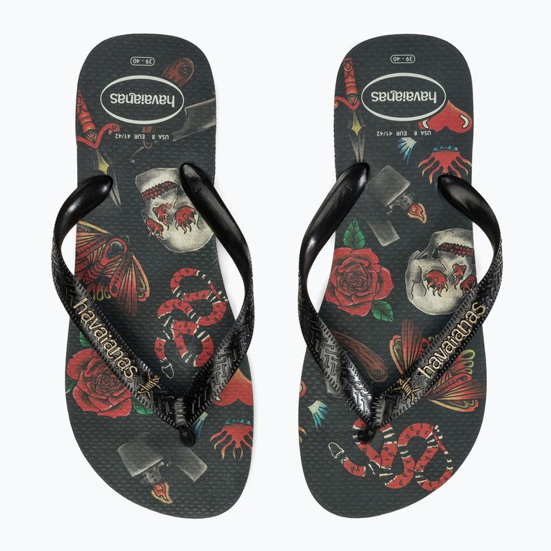 Șlapi pentru bărbați Havaianas Top Tribo black / black 9