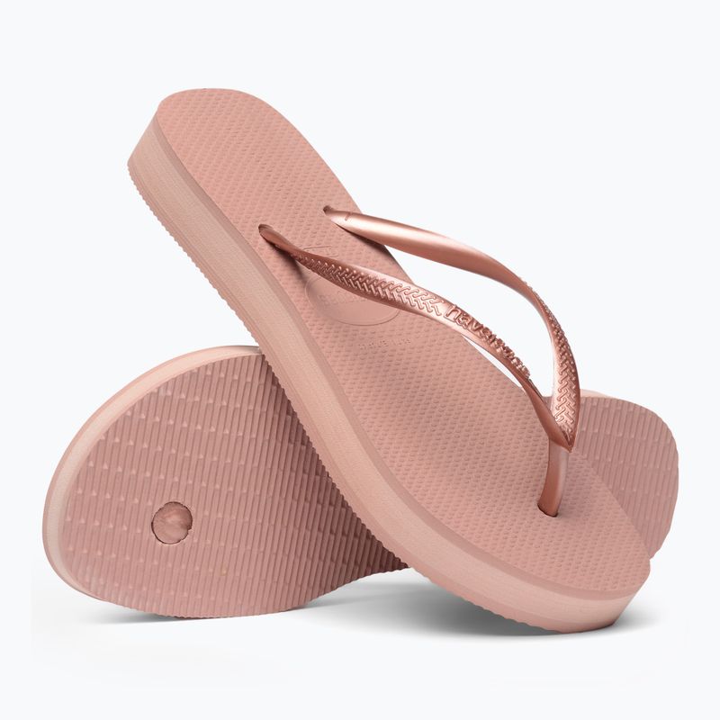 Papuci pentru femei  Havaianas Slim Platform crocus rose 5