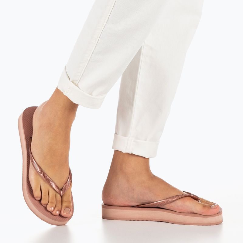 Papuci pentru femei  Havaianas Slim Platform crocus rose 6