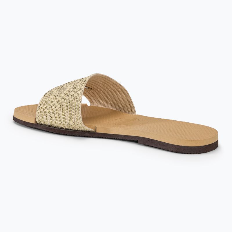 Papuci pentru femei Havaianas You Malta Metallic golden