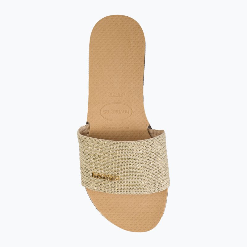 Papuci pentru femei Havaianas You Malta Metallic golden