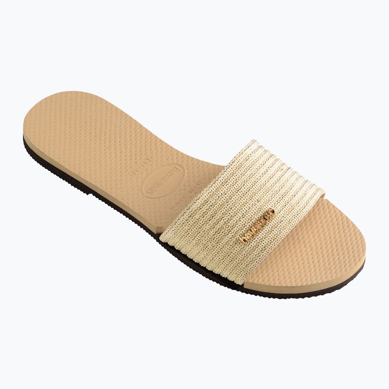 Papuci pentru femei Havaianas You Malta Metallic golden