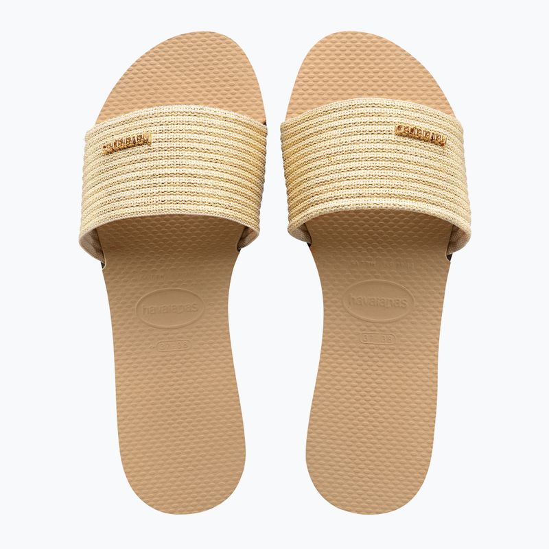 Papuci pentru femei Havaianas You Malta Metallic golden