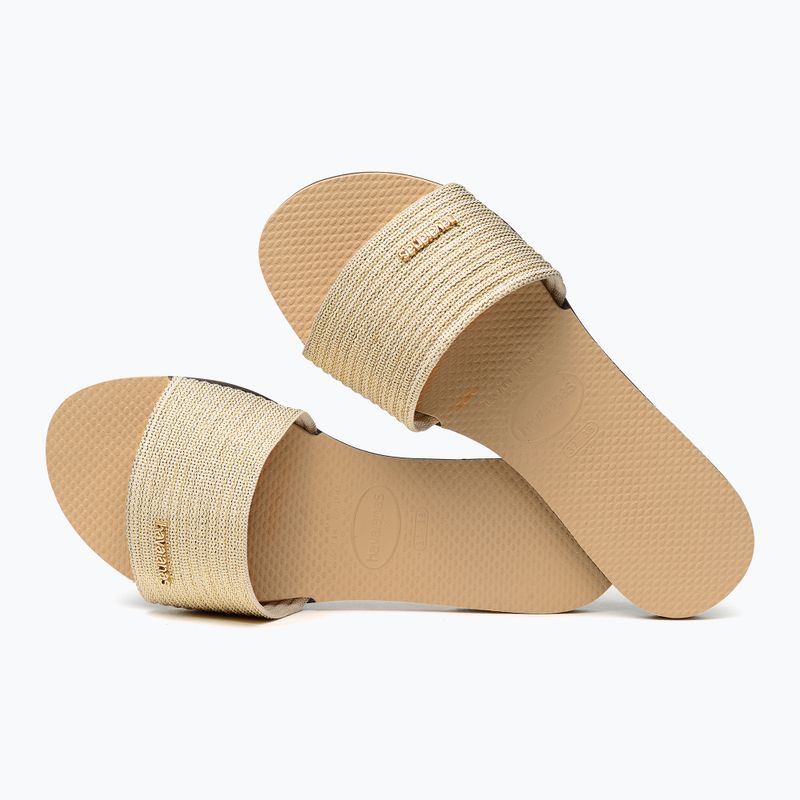 Papuci pentru femei Havaianas You Malta Metallic golden
