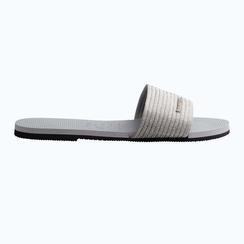 Papuci pentru femei Havaianas You Malta Metallic ice grey 9