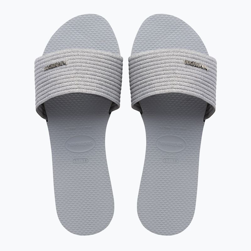 Papuci pentru femei Havaianas You Malta Metallic ice grey 10