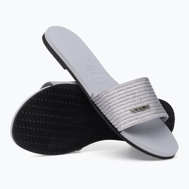 Papuci pentru femei Havaianas You Malta Metallic ice grey 12