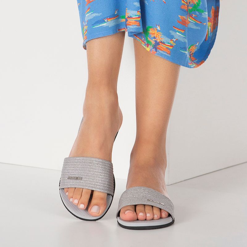 Papuci pentru femei Havaianas You Malta Metallic ice grey 14