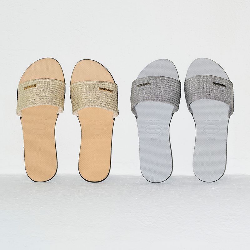 Papuci pentru femei Havaianas You Malta Metallic ice grey 17