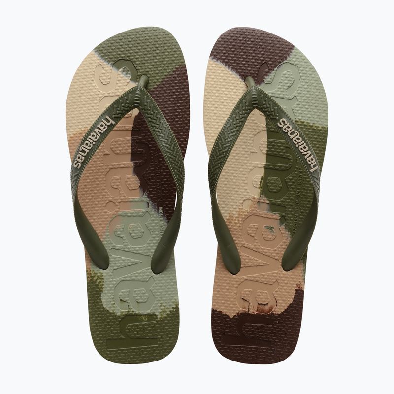 Șlapi Havaianas Top Logomania Colors II green 10