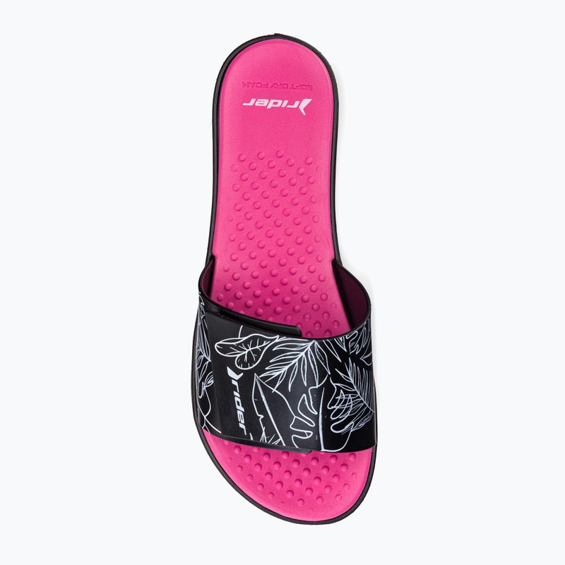 RIDER Pool IV Fem flip-flops pentru femei negru-roz 83331-AD447 6