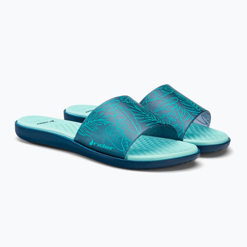 RIDER Splash IV Fem albastru-verde flip-flops pentru femei 83336-AD477 4