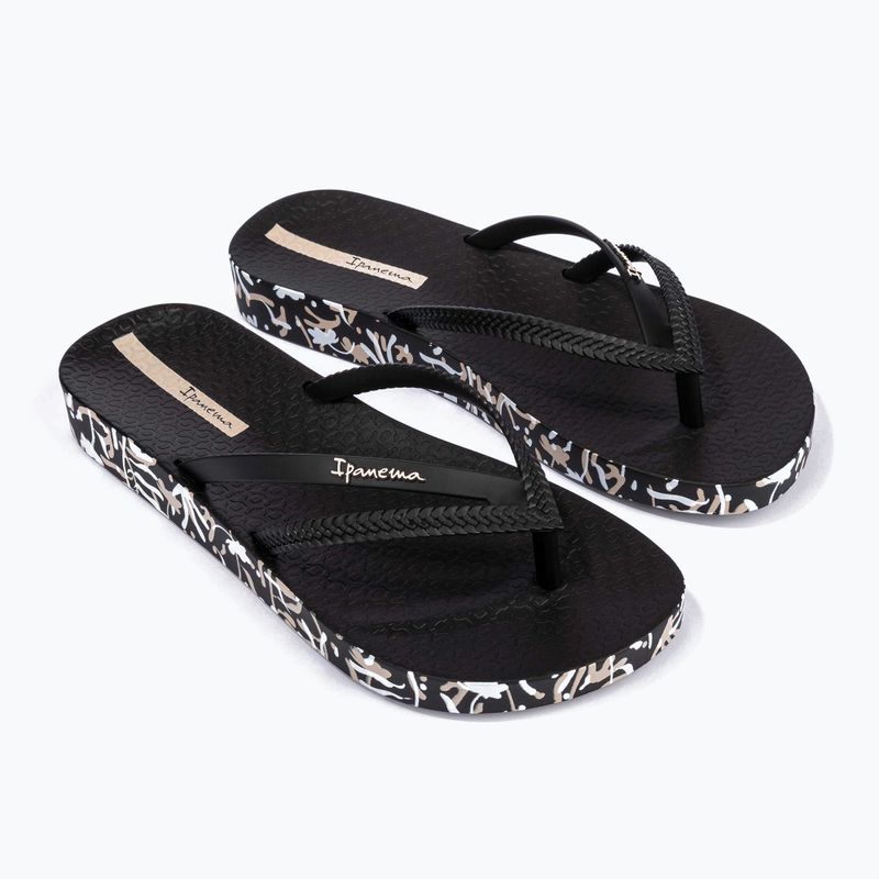 Ipanema Bossa Soft V flip flop pentru femei negru 82840-AG715 9