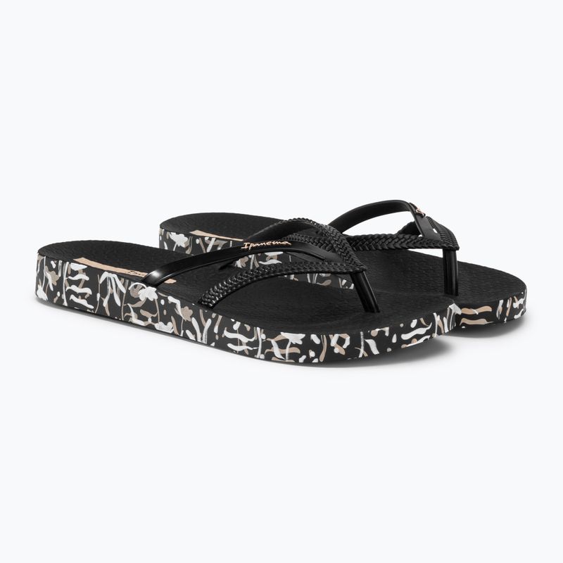 Ipanema Bossa Soft V flip flop pentru femei negru 82840-AG715 4