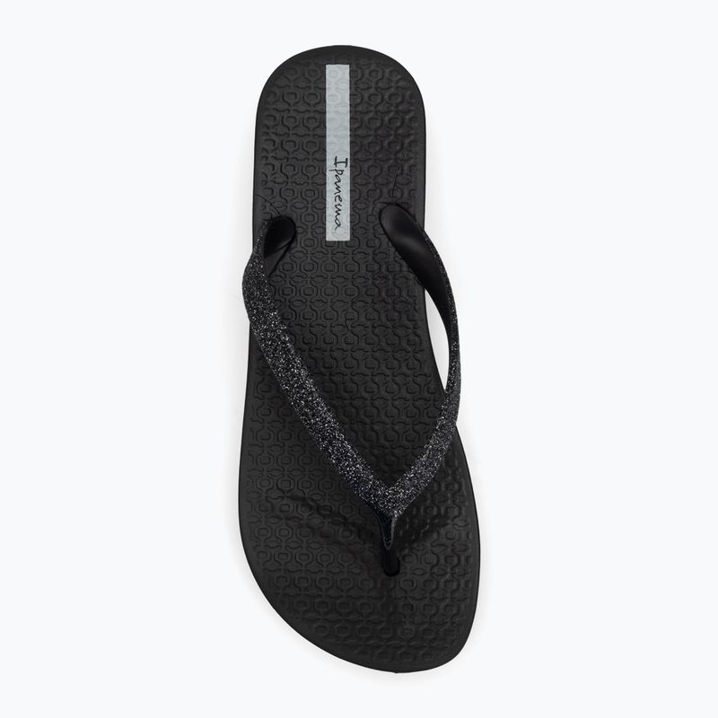 Șlapi pentru femei Ipanema Mesh Chic Plat black/glitter black 5