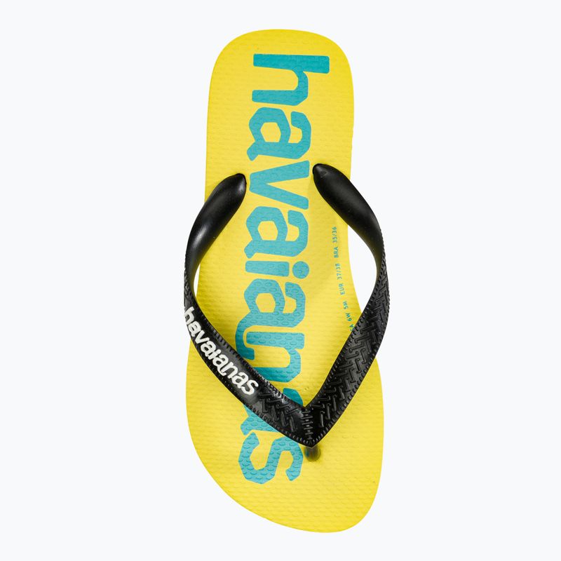 Șlapi Havaianas Top Logomania 2 white / black 5