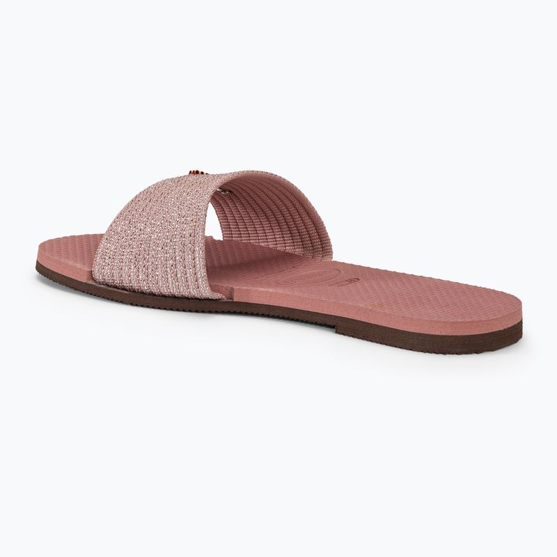 Papuci pentru femei Havaianas You Malta Metallic crocus rose 3