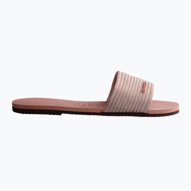 Papuci pentru femei Havaianas You Malta Metallic crocus rose 9