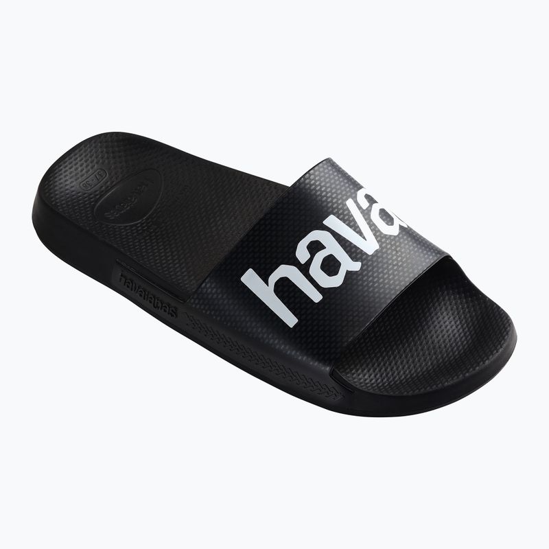 Papuci Havaianas Classic Logomania navy black