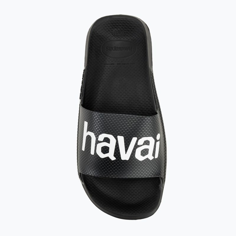 Papuci Havaianas Classic Logomania navy black 5
