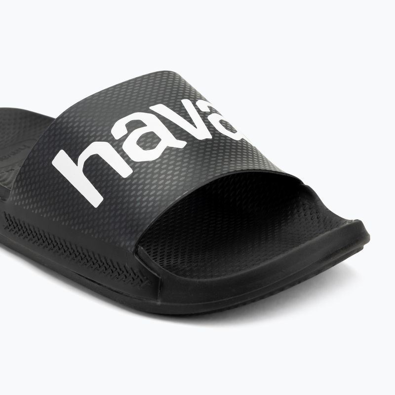 Papuci Havaianas Classic Logomania navy black 7