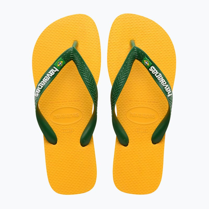Șlapi Havaianas Brasil Logo pop yellow 10