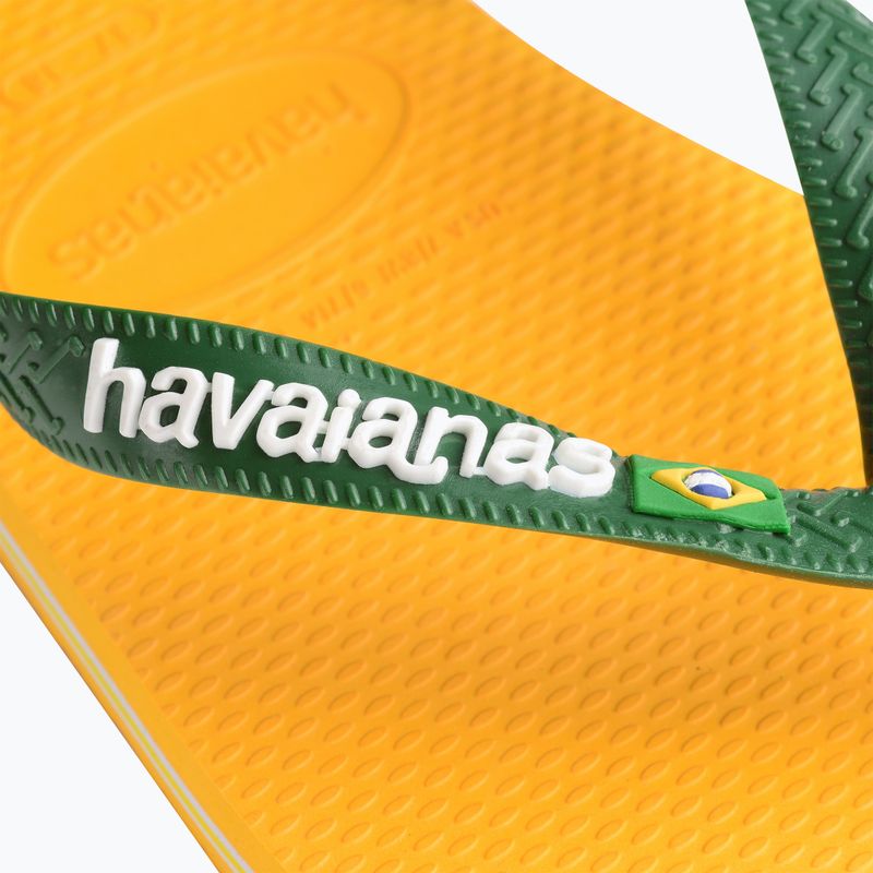 Șlapi Havaianas Brasil Logo pop yellow 12