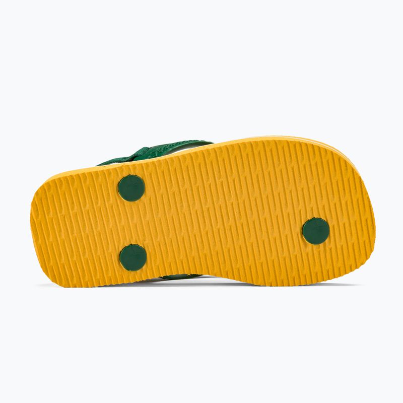 Sandale pentru copii Havaianas Baby Brasil Logo II pop yellow / amazon 5