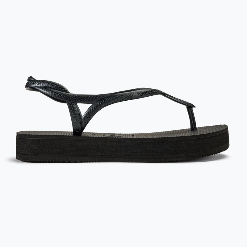 Sandale pentru femei Havaianas Luna Flatform black 2