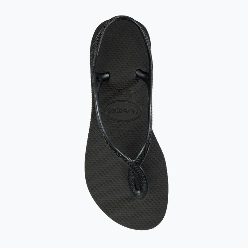 Sandale pentru femei Havaianas Luna Flatform black 5