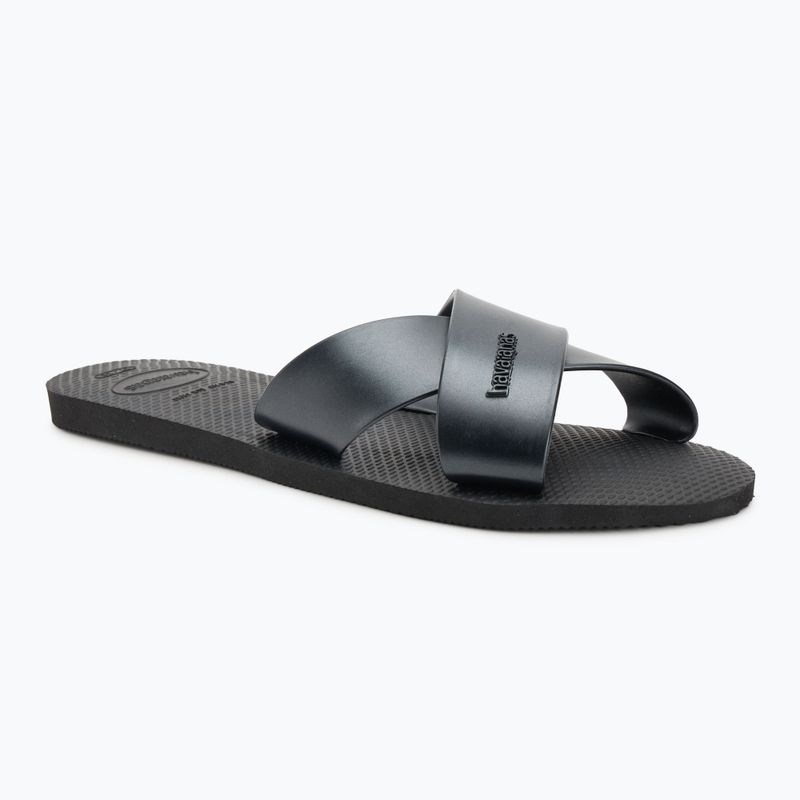 Papuci pentru femei Havaianas Aqua Metallic black
