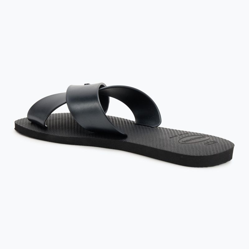 Papuci pentru femei Havaianas Aqua Metallic black 3