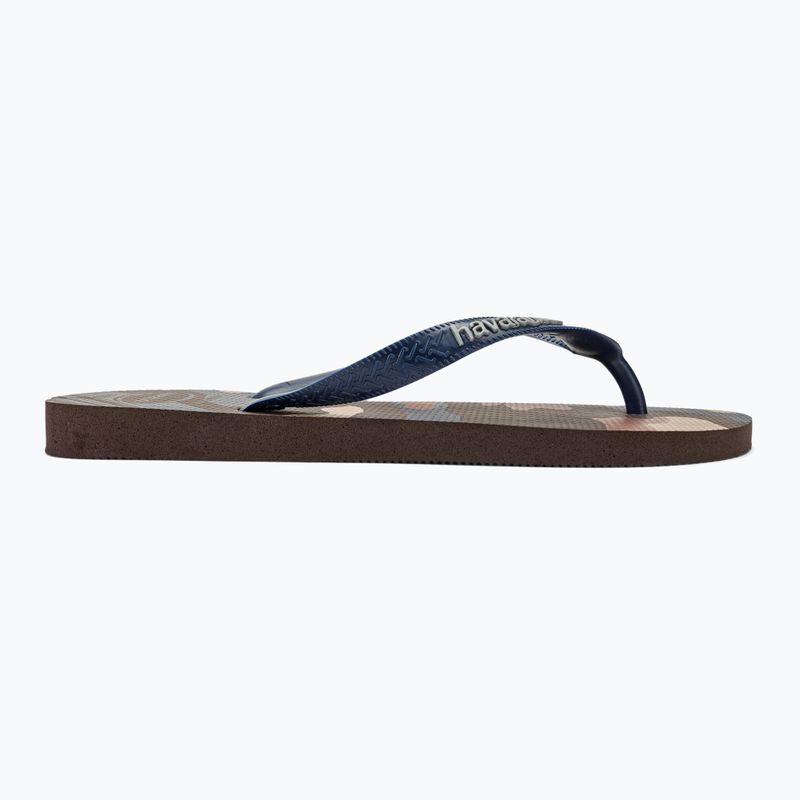 Șlapi pentru bărbați Havaianas Top Camu dark brown 2