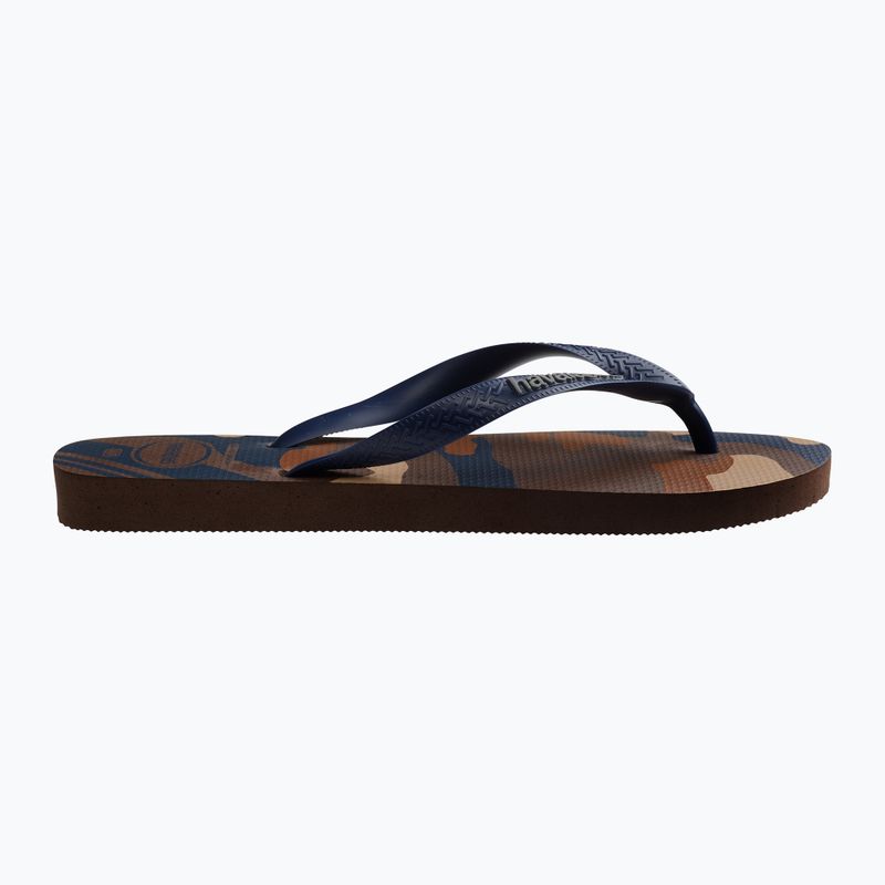 Șlapi pentru bărbați Havaianas Top Camu dark brown 9
